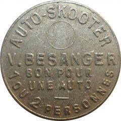 Jeton de fête forraine - Auto-Skooter V. Besanger