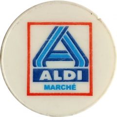 Shopping Cart Token - Aldi white