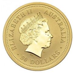 50 Dollars - Elizabeth II 4th Portrait - Australian Nugget - Gold Bullion Coin
