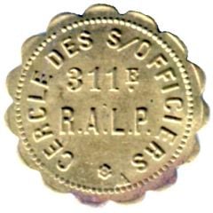 1 Franc - Cercle des Sous officiers 311e RALP - Luçon [85]