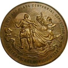 Award - Lewis-Clark Centenial Exposition Bronze Medal Portland, Oregon