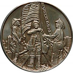 1 oz Silver - Land of the Free - Firefighters
