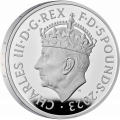 5 Pounds - Charles III Coronation, Silver Proof