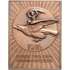New years Plaquette of 1916