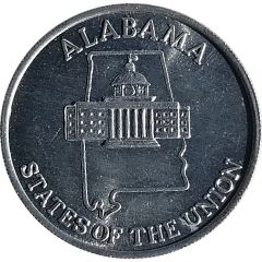 Token - Shell’s States of the Union Coin Game, Version 2 Alabama / Connecticut