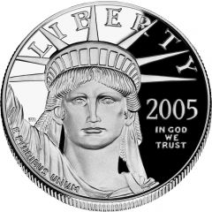 100 Dollars `American Platinum Eagle` Bullion Coinage