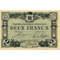 2 Francs - Chamber of Commerce of Angoulême