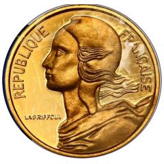 5 Centimes Marianne Piéfort or