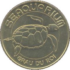 Monnaie de Paris Tourist Token - Le Grau du Roi Seaquarium - La tortue