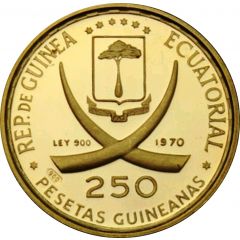 250 Pesetas Guineanas Dürer's Praying Hands