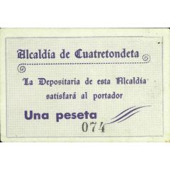 1 Peseta Cuatretondeta