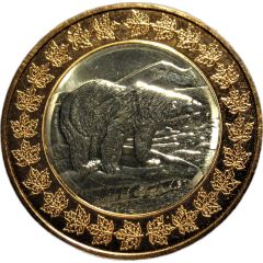 Medal - Royal Canadian Mint Polar Bear and RCM President D. Wetherup