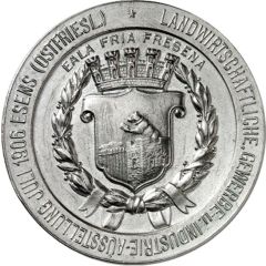 Award medal of the Agricultural Trade and Industrial Exhibition Esens