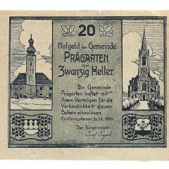 20 Heller Prägarten