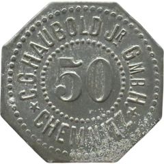 50 Pfennigs - Chemnitz C.G. Haubold JR G.M.B.H.
