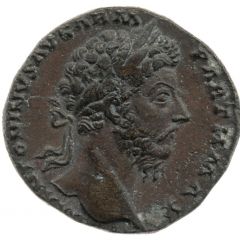 Sestertius - Marcus Aurelius and Lucius Verus CONG AVG IIII TR P XXI IMP IIII COS III S C