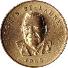 Shell Oil Token - Prime Ministers of Canada 1948 - Louis St-Laurent