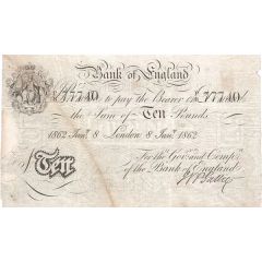 10 Pounds White, signature in watermark