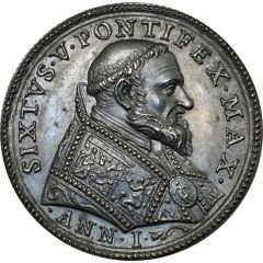 Medal - Sixtus V Saint Peter on a boat