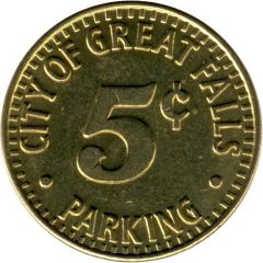 Parking Meter Token - City of Great Falls Montana