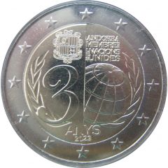 2 Euros Admission of Andorra to the UN