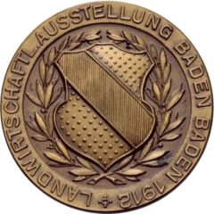 Award medal - Agricultural exhibition Baden-Baden