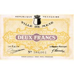 2 Francs - Ville de Metz 57