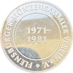 Medal - 10th anniversary of the Flensburg Numismatic Club