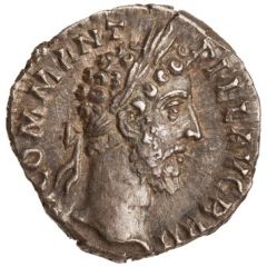 Denarius - Commodus P M TR P XI IMP VII COS V P P, Jupiter