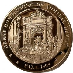 Medal - History of the United States Great Homecoming of Admiral Dewey
