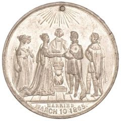 Medal - Victoria Royal Wedding, Brookes & Adams