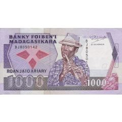 1000 Francs / 200 Ariary