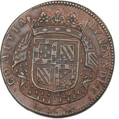 Jeton - Louis XIV - États de Bourgogne - Naissance du petit-fils de Louis XIV cuivre