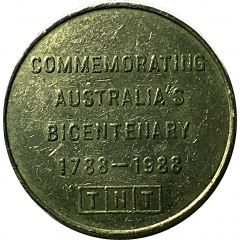 Token - TNT Darling Harbour Monorail - Bicentenary Transit Token