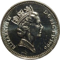 1 Pound - Elizabeth II 3rd portrait, Celtic Cross