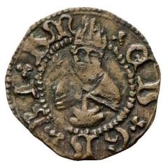 Quattrino - Francis Maria I Gubbio; shield