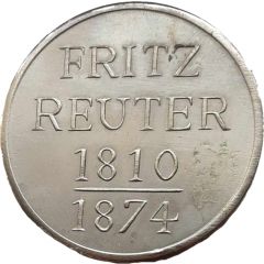 Medal - Fritz Reuter Stavenhagen