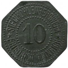 10 Pfennig - Lintfort Steinkohlenbergwerk Friedrich Heinrich