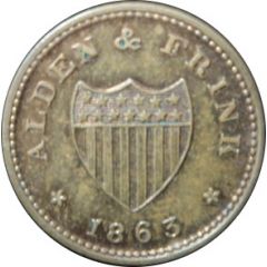 1 Cent Alden and Frink