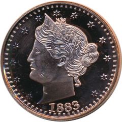 1 oz Copper Liberty Nickel 1883
