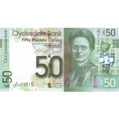 50 Pounds Clydesdale Bank