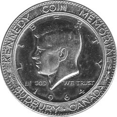Medallion - Sudbury `Numismatic Park` US Half Dollar 1964