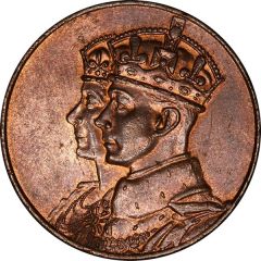 Medalet - George VI Royal Visit, bronze, 26mm
