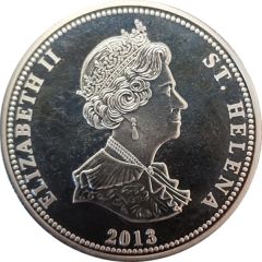 25 Pence - Elizabeth II Sea Life, Blue Fish - silver plated