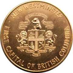 Medal - Union of Colonies Centennial New Westminster, BC