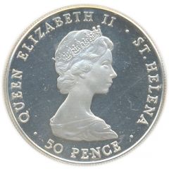 50 Pence - Elizabeth II Royal Visit, Silver Proof Issue