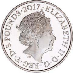 5 Pounds - Elizabeth II Noel Chavasse, Silver Proof