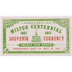 25 Cents - Milton Centennial Milton, Ontario