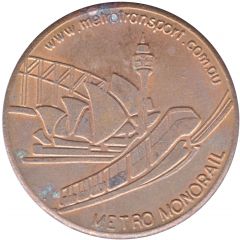 Medal - NSW - Sydney Metro Monorail, Type 1 Tourist Souvenir