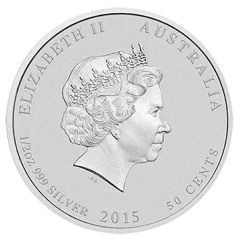 50 Cents - Elizabeth II 4th Portrait - Battle of the Coral Sea